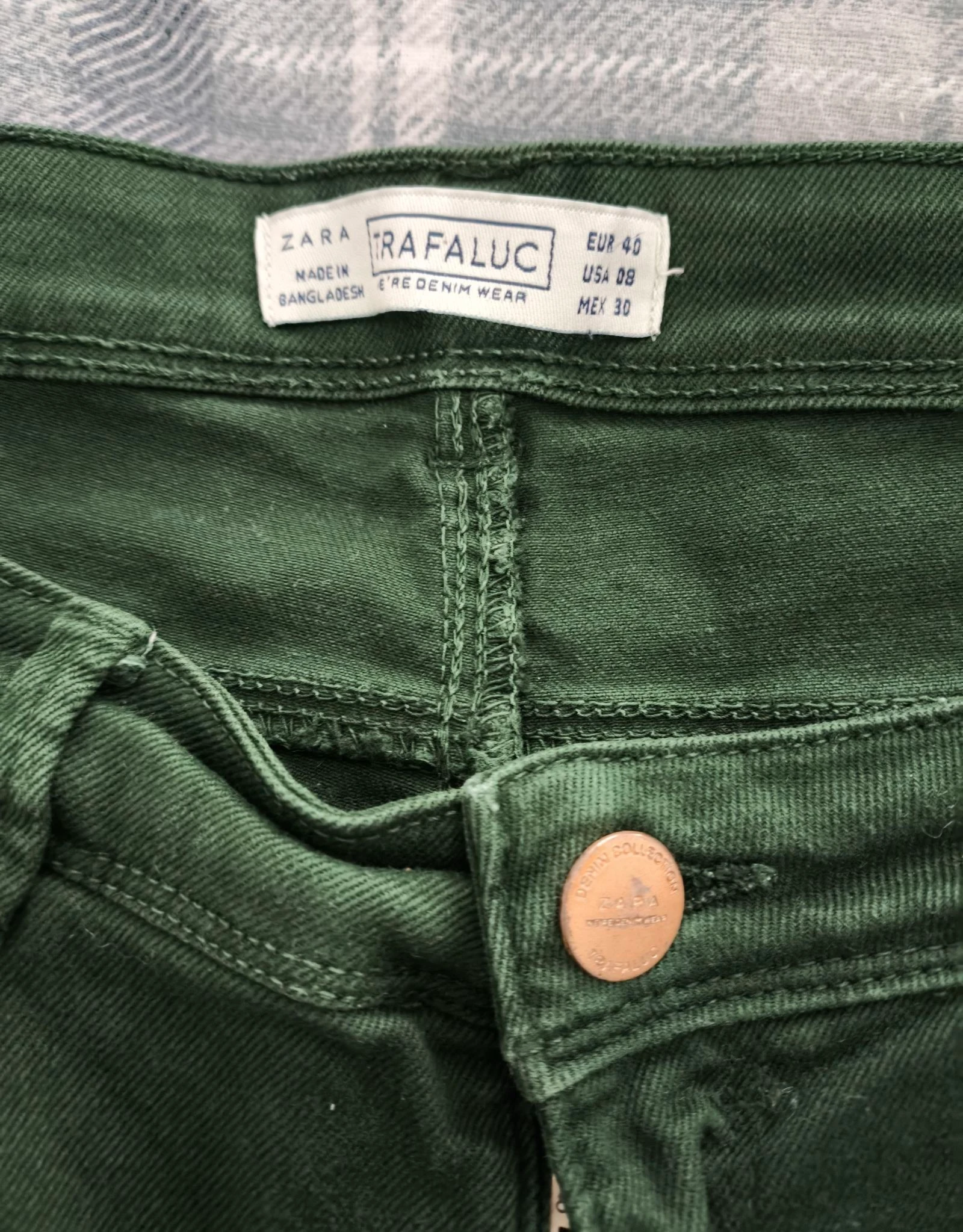 Vaquero verde recto – photo 4